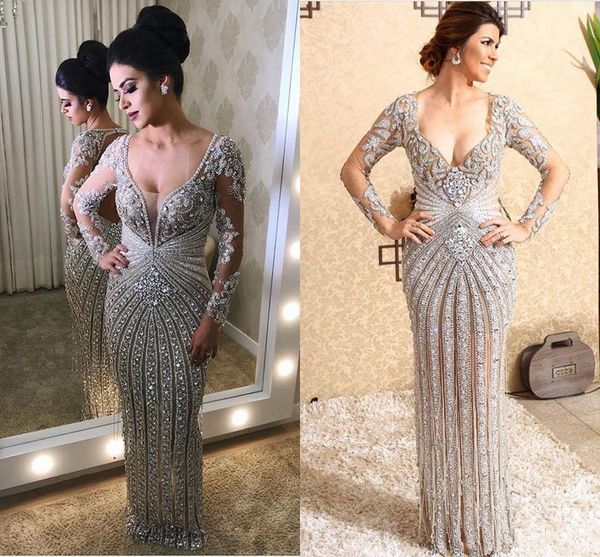 luxurious crystal a line evening dresses long sleeves scoop neck beading backless prom gowns vestido de noiva, Black;red
luxurious crystal a line evening dresses long sleeves scoop neck beading backless prom gowns vestido de noiva, Black;red
