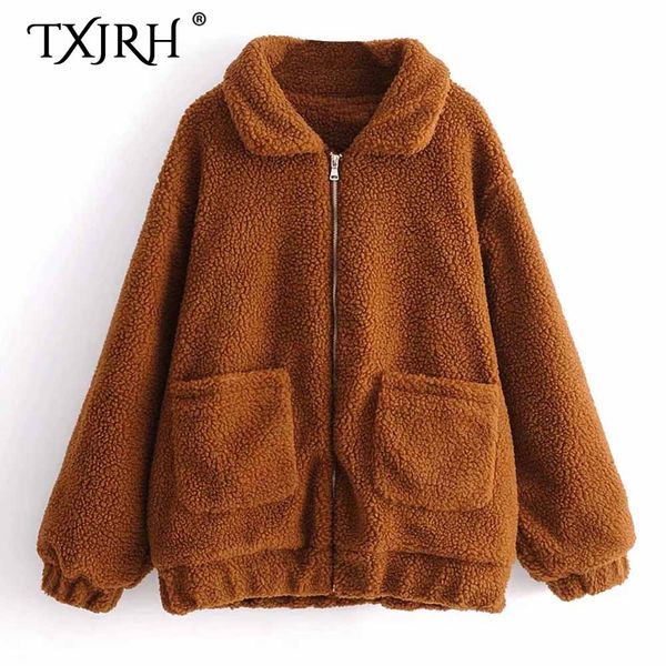 txjrh stylish faux fur lambswool winter warm hairly two pockets jacket coat 2019 women outerwear female overcoat 6 colors, Black
txjrh stylish faux fur lambswool winter warm hairly two pockets jacket coat 2019 women outerwear female overcoat 6 colors, Black
