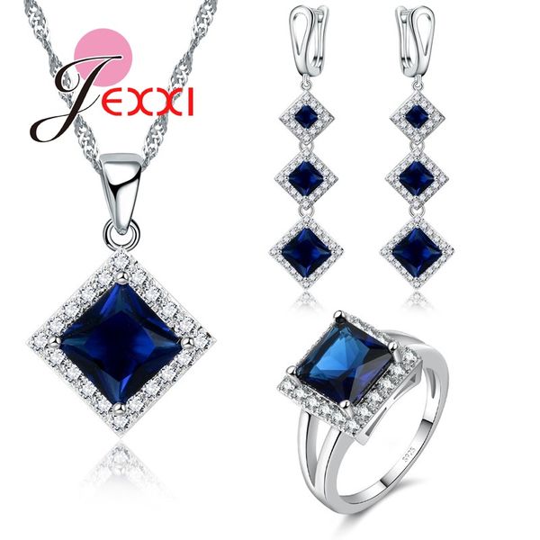 trendy 925 sterling silver necklace earrings ring jewelry set african crystal bead square design jewelry for women, Black
trendy 925 sterling silver necklace earrings ring jewelry set african crystal bead square design jewelry for women, Black