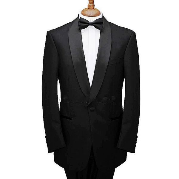 black formal wedding groomsmen tuxedos 2019 shawl lapel custom made two piece business party men suits (jacket + pants, Black;gray
black formal wedding groomsmen tuxedos 2019 shawl lapel custom made two piece business party men suits (jacket + pants, Black;gray