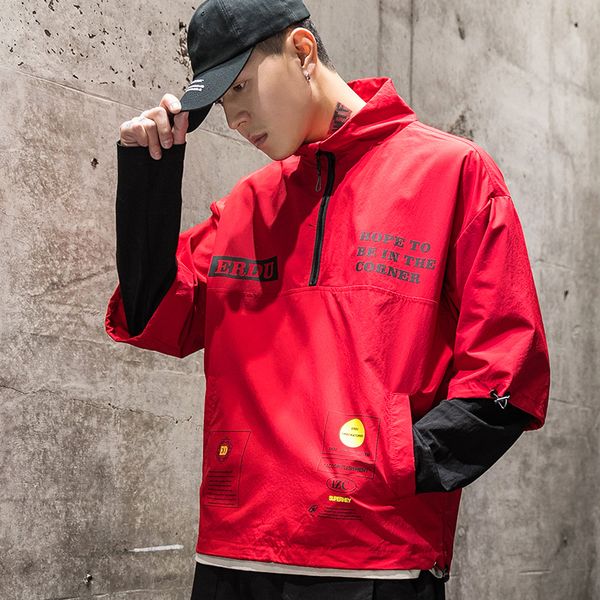 streetwear casual men jacket coat patchwork windbreaker mens bomber jacket spring autumn male overcoat korean version, Black;brown
streetwear casual men jacket coat patchwork windbreaker mens bomber jacket spring autumn male overcoat korean version, Black;brown