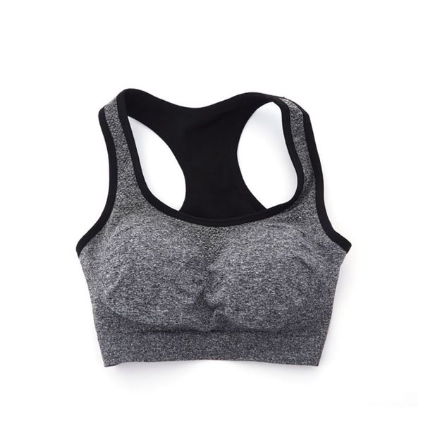 2017 new gym women seamless racerback padded sports bra yoga fitness stretch running workout tank vest zm14, White;black
2017 new gym women seamless racerback padded sports bra yoga fitness stretch running workout tank vest zm14, White;black