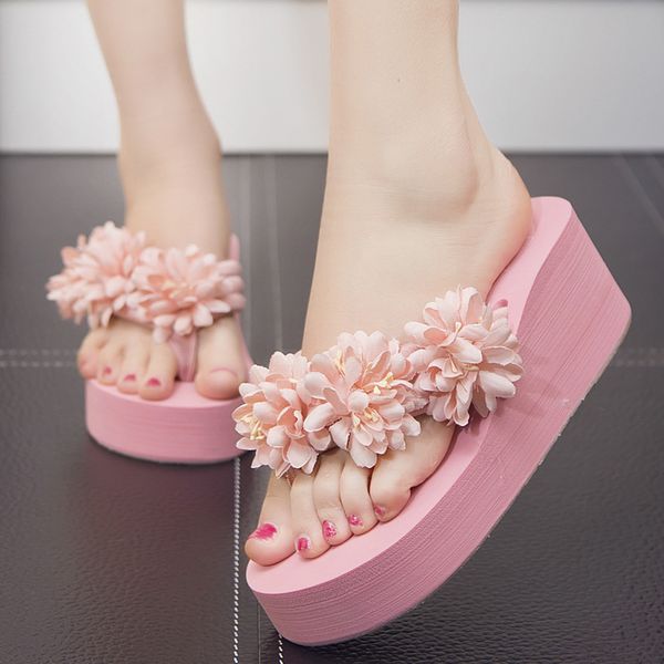 bohemian sweet flowers platform slippers women 6cm wedges sandals clip toe floral beach slides big size 41 42 shoes slippers, Black
bohemian sweet flowers platform slippers women 6cm wedges sandals clip toe floral beach slides big size 41 42 shoes slippers, Black
