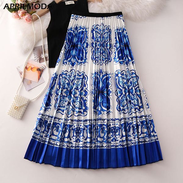 2020 fashion retro women floral printed vintage pleated long skirt blue high waist harajuku tulle a-line mid-calf skirts ladies, Black
2020 fashion retro women floral printed vintage pleated long skirt blue high waist harajuku tulle a-line mid-calf skirts ladies, Black