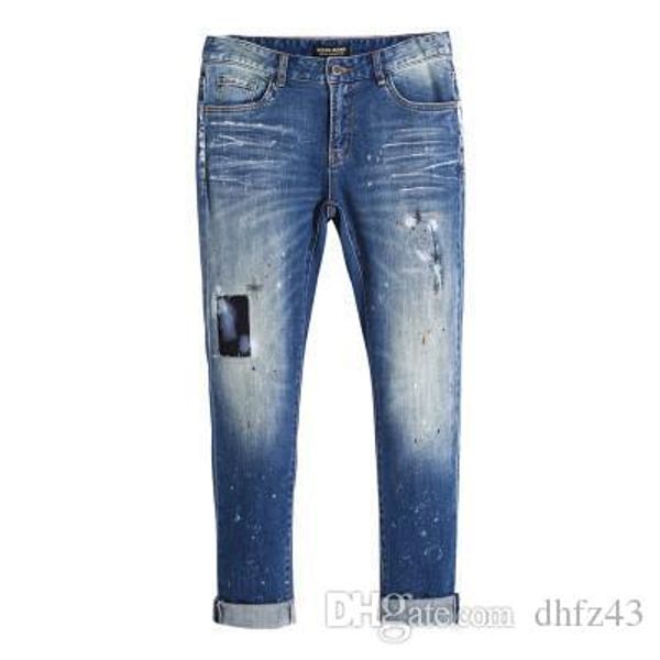 mens new arrival designer patchwork fashion jeans plus size jeans slim fit male biker club denim pants, Blue
mens new arrival designer patchwork fashion jeans plus size jeans slim fit male biker club denim pants, Blue
