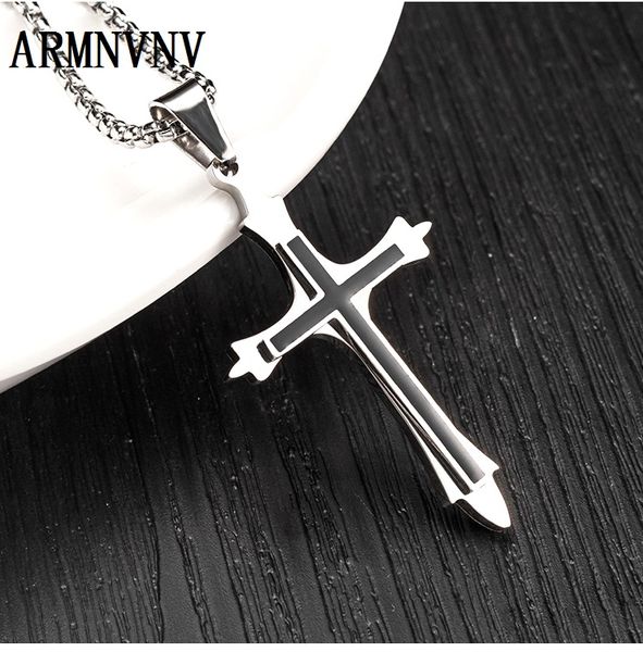 armnvnv stainless steel oil drop cross pendants necklaces for men women silver gold double layers cross necklace religious male
armnvnv stainless steel oil drop cross pendants necklaces for men women silver gold double layers cross necklace religious male