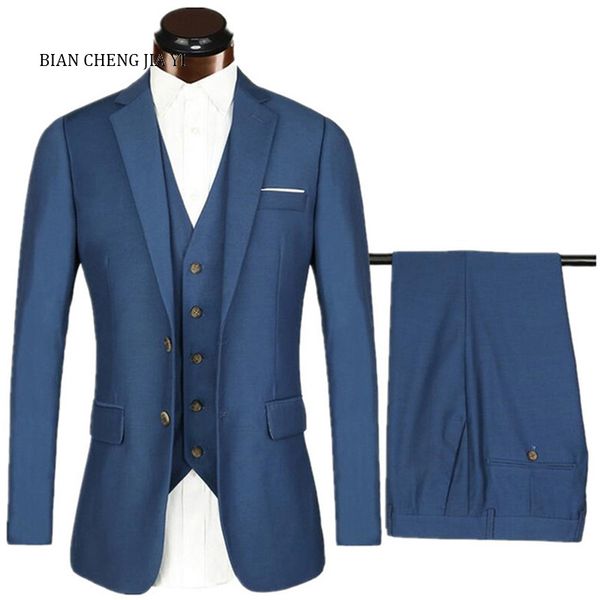 blue wedding suits for men notched collar slim fit (jacket +vest+pants+bow tie) custom made wedding groom tuxedos suits, White;black
blue wedding suits for men notched collar slim fit (jacket +vest+pants+bow tie) custom made wedding groom tuxedos suits, White;black