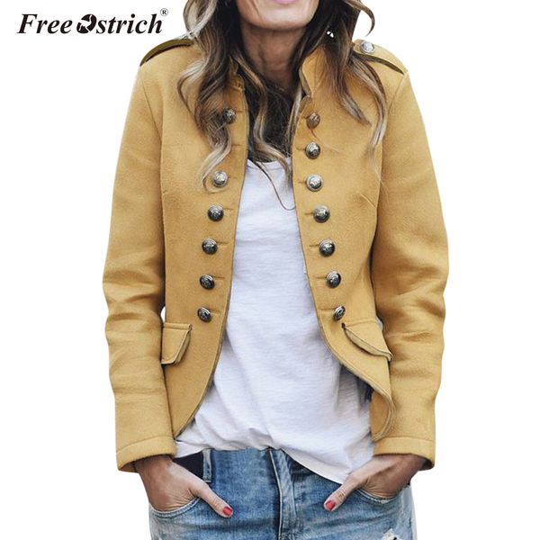 ostrich autumn winter women jacket slim thin coat long sleeve casual solid jacket with button loose outwear n30, Black;brown
ostrich autumn winter women jacket slim thin coat long sleeve casual solid jacket with button loose outwear n30, Black;brown