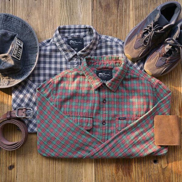 men spring and autumn fashion brand japan style vintage flannel plaid cotton long sleeve shirt male casual loose shirts cloth, White;black
men spring and autumn fashion brand japan style vintage flannel plaid cotton long sleeve shirt male casual loose shirts cloth, White;black