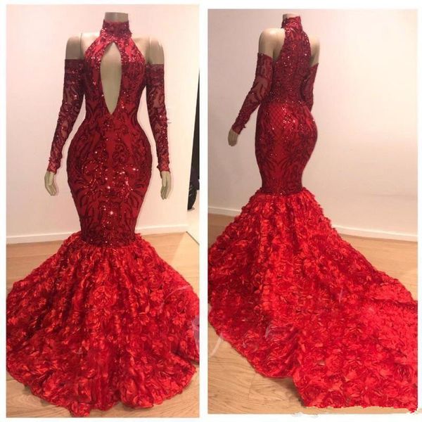 charming mermaid red prom dresses 2019 ruched rose court train evening dress high neck off shoulder long sleeves party dress zipper back, Black
charming mermaid red prom dresses 2019 ruched rose court train evening dress high neck off shoulder long sleeves party dress zipper back, Black