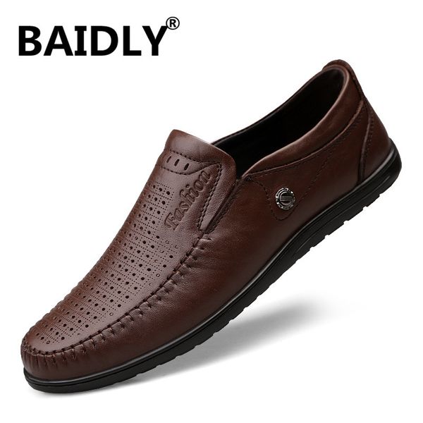 genuine leather men casual shoes summer men loafers moccasins breathable slip on driving shoes zapatillas, Black
genuine leather men casual shoes summer men loafers moccasins breathable slip on driving shoes zapatillas, Black