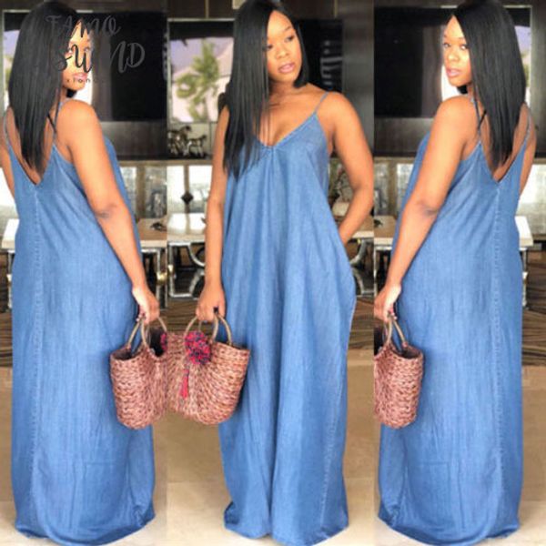 summer 2020 fashion lady boho backless summer long denim maxi dress jean dresses loose strapless vestidos plus size s xxxl, Black;gray
summer 2020 fashion lady boho backless summer long denim maxi dress jean dresses loose strapless vestidos plus size s xxxl, Black;gray