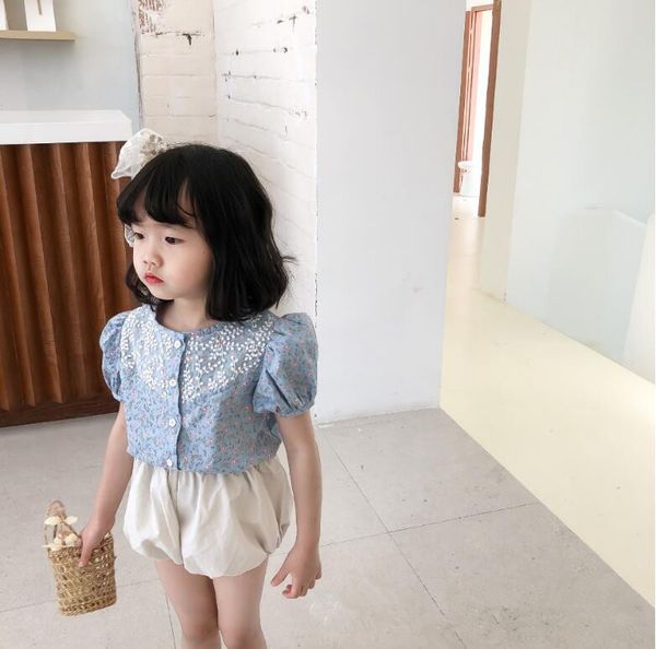 2020 new girls floral shirt summer cotton short sleeve fashion girls blouse 1-6 years hv732, White;black
2020 new girls floral shirt summer cotton short sleeve fashion girls blouse 1-6 years hv732, White;black