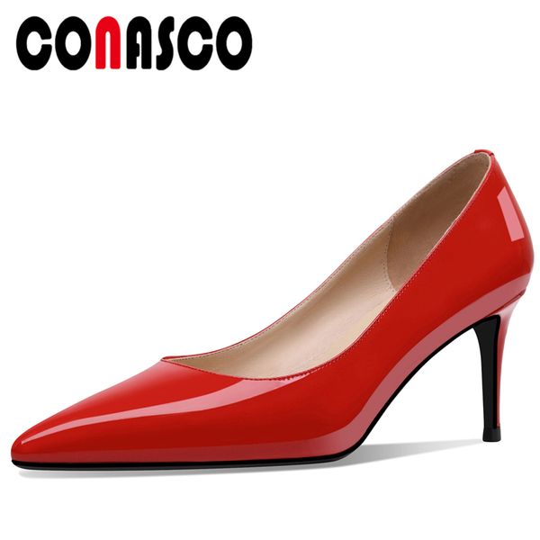 conasco office lady basic high heels shallow patent leather women pumps fashion concise elegant prom party wedding shoes woman, Black
conasco office lady basic high heels shallow patent leather women pumps fashion concise elegant prom party wedding shoes woman, Black