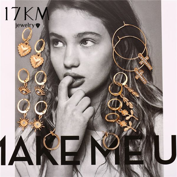 7 pair/set bohemian drop earrings set for women 2019 vintage mixed gold eyes cross star flower circle earring female jewelry, Silver
7 pair/set bohemian drop earrings set for women 2019 vintage mixed gold eyes cross star flower circle earring female jewelry, Silver