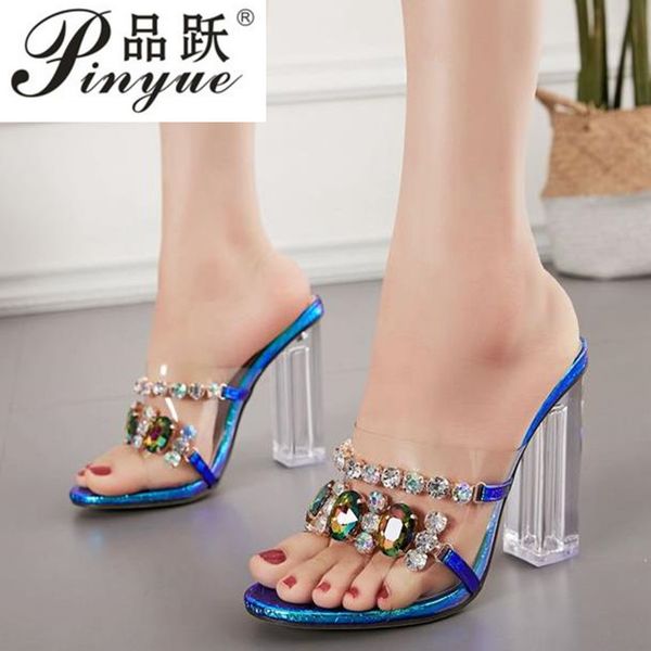 summer fashion crystal diamond slides clear pvc transparent slippers women shoes peep toe high heels mules dress pumps, Black
summer fashion crystal diamond slides clear pvc transparent slippers women shoes peep toe high heels mules dress pumps, Black