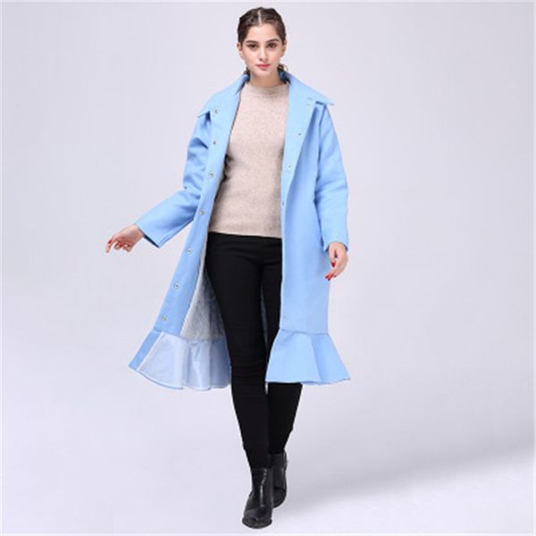 2020 new winter woolen coat female fashion fish pendulum lotus leaf solid color longer commute all-match women high quality, Black
2020 new winter woolen coat female fashion fish pendulum lotus leaf solid color longer commute all-match women high quality, Black