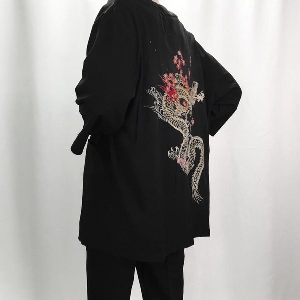 man linen kimono jackets men cotton linen jackets irregular embroidery kimono chinese cardigan hanfu outwear, Black;brown
man linen kimono jackets men cotton linen jackets irregular embroidery kimono chinese cardigan hanfu outwear, Black;brown