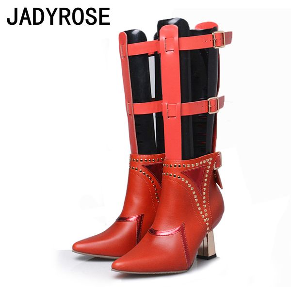 women new design spring high heels boots white genuine leather knee high boots shoes woman pointed toe buckle botte femme, Black
women new design spring high heels boots white genuine leather knee high boots shoes woman pointed toe buckle botte femme, Black