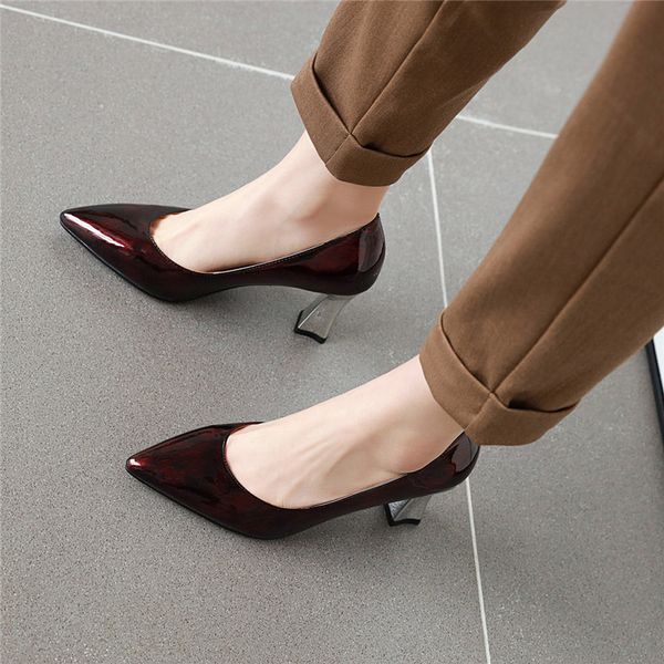 ymechic summer 2020 fashion new dress shoes women strange high heels patent green footwear ladies shoe gray red pumps 43, Black
ymechic summer 2020 fashion new dress shoes women strange high heels patent green footwear ladies shoe gray red pumps 43, Black