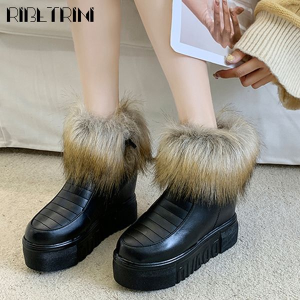 ribetrini new ladies fashion height increasing zip ankle shoes woman faux fur boots party office warm boots women, Black
ribetrini new ladies fashion height increasing zip ankle shoes woman faux fur boots party office warm boots women, Black