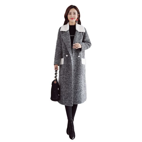 jacket women's woolen coat long paragraph suit collar single-breasted slim woolen coat wild ladies windbreaker a305, Black
jacket women's woolen coat long paragraph suit collar single-breasted slim woolen coat wild ladies windbreaker a305, Black