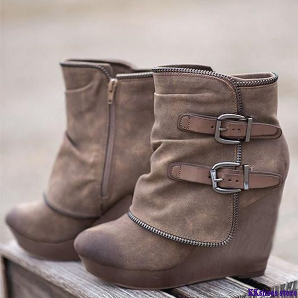 winter women ankle boots wedges belt leather buckle zipper wipe color plush fur rubber platform black ladies shoes botas mujer
winter women ankle boots wedges belt leather buckle zipper wipe color plush fur rubber platform black ladies shoes botas mujer