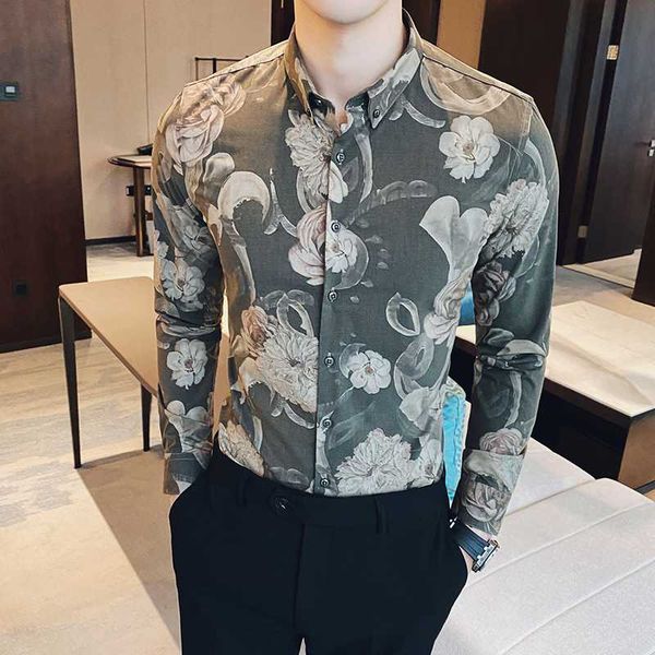quality men black casual shirt long sleeve floral dress shirts male slim fit social 2020 spring fashions luxury clothes, White;black
quality men black casual shirt long sleeve floral dress shirts male slim fit social 2020 spring fashions luxury clothes, White;black