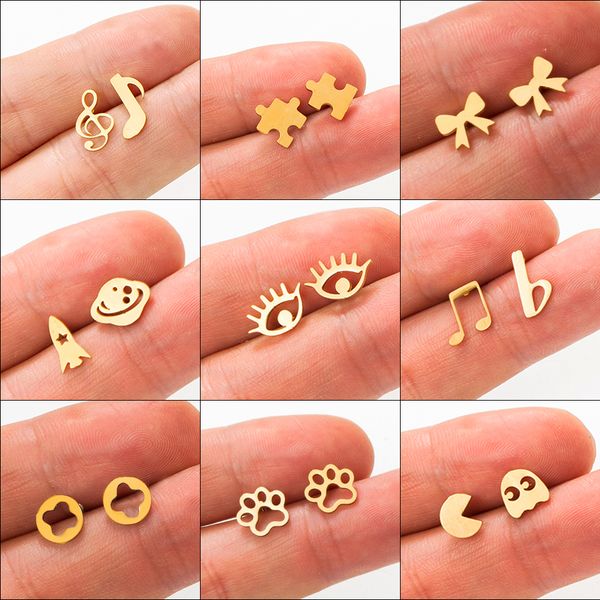 multiple golden stainless steel cute stud earrings for women girls 2018 fashion minimalist earrings carnations jewlery gifts, Golden;silver
multiple golden stainless steel cute stud earrings for women girls 2018 fashion minimalist earrings carnations jewlery gifts, Golden;silver