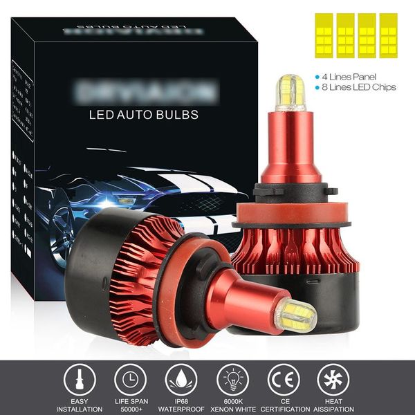 8-sides h11 h8 h9 led headlight bulb conversion kit bulbs high power 6500k heat radiating lamp auto near far beam
8-sides h11 h8 h9 led headlight bulb conversion kit bulbs high power 6500k heat radiating lamp auto near far beam