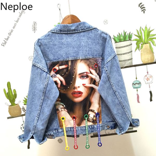 neploe back beauty applique denim coat women loose ribbons hole jeans jacket streetwear jaqueta feminina casaco feminino 53400, Black;brown
neploe back beauty applique denim coat women loose ribbons hole jeans jacket streetwear jaqueta feminina casaco feminino 53400, Black;brown