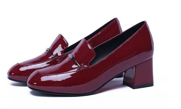 2019 women's shoes in spring and autumn with new style middle heel coarse heel square head@56, Black
2019 women's shoes in spring and autumn with new style middle heel coarse heel square head@56, Black