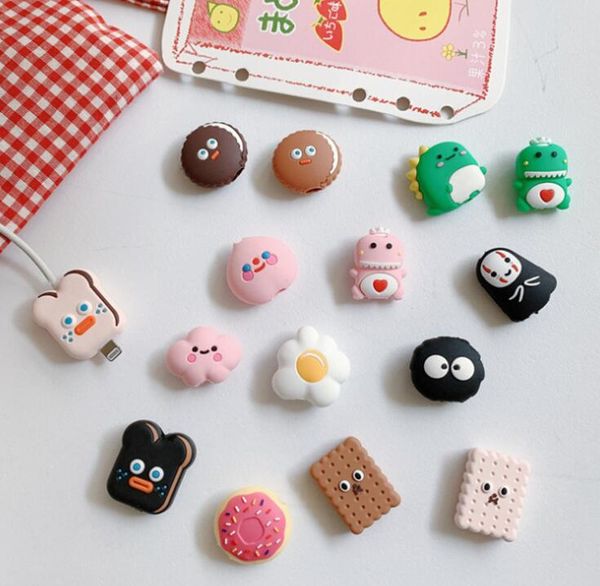 50pcs/lot bread donut biscuit dinosaur cartoon usb charger cable winder protector for iphone usb cable charger protector phone holder 50pcs/lot bread donut biscuit dinosaur cartoon usb charger cable winder protector for iphone usb cable charger protector phone holder