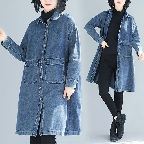 spring and autumn new literary vintage patchwork outerwear women mid-length high waist vertical breasted denim trench coat k600, Tan;black
spring and autumn new literary vintage patchwork outerwear women mid-length high waist vertical breasted denim trench coat k600, Tan;black
