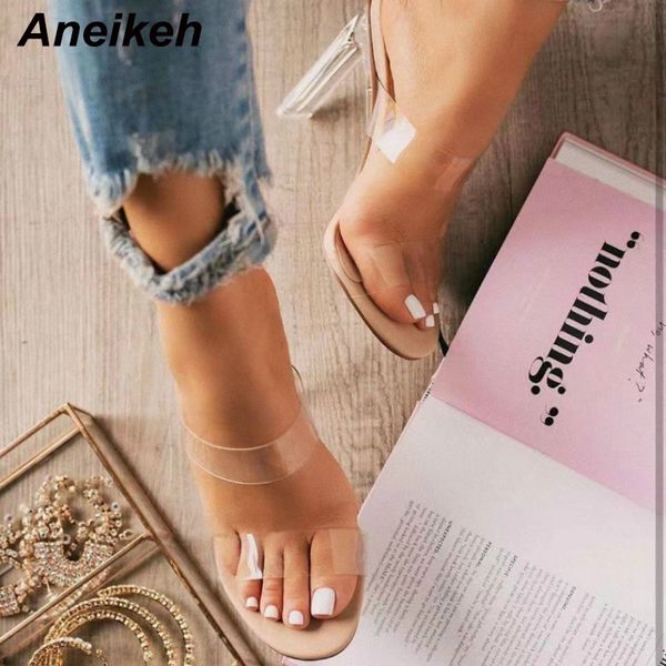 slippers aneikeh slipper slip on thin heels slides pvc jelly open toe high crystal women transparent heel shoes, Black
slippers aneikeh slipper slip on thin heels slides pvc jelly open toe high crystal women transparent heel shoes, Black