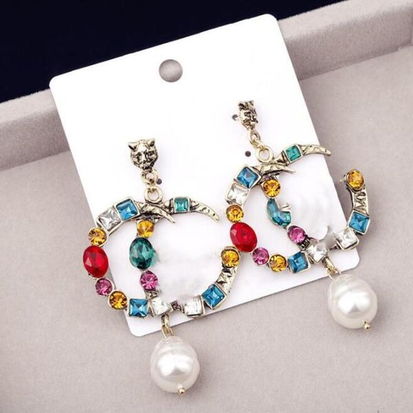 famous designer earrings with crystal pearl big long earrings jewelry for women red green white yellow colorful stone gift, Silver
famous designer earrings with crystal pearl big long earrings jewelry for women red green white yellow colorful stone gift, Silver