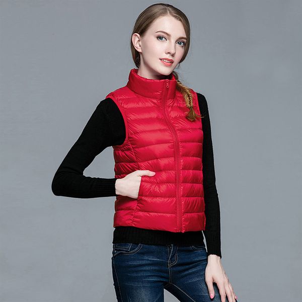 women's casual ultra light down vests sleeveless parkas jacket lady white duck down waistcoat plus size s - xxxxl with carry bag, Black
women's casual ultra light down vests sleeveless parkas jacket lady white duck down waistcoat plus size s - xxxxl with carry bag, Black