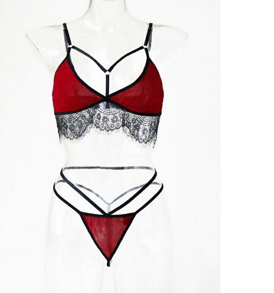women lace lingerie underwear nightwear g-string underwear babydoll sleepwear bra set outfits set women clothing, Red;black
women lace lingerie underwear nightwear g-string underwear babydoll sleepwear bra set outfits set women clothing, Red;black