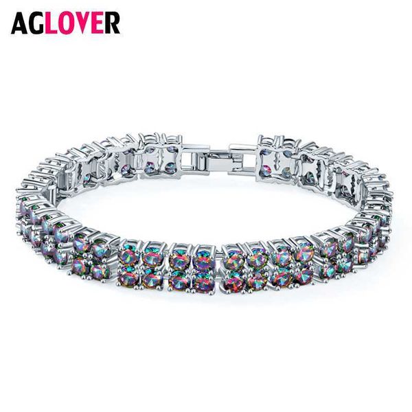aglover new fashion cuban bracelet multi row colored cubic zirconia crystal bracelet for woman wedding jewelry christmas gift, Golden;silver
aglover new fashion cuban bracelet multi row colored cubic zirconia crystal bracelet for woman wedding jewelry christmas gift, Golden;silver