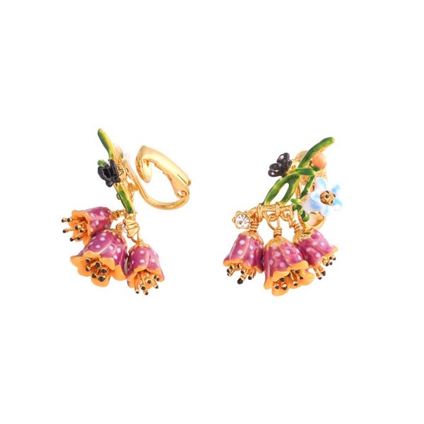 cute enamel pink flower clip on earrings for women romantic metal small clip earrings without piercing bridesmaid gift eh011, Silver
cute enamel pink flower clip on earrings for women romantic metal small clip earrings without piercing bridesmaid gift eh011, Silver