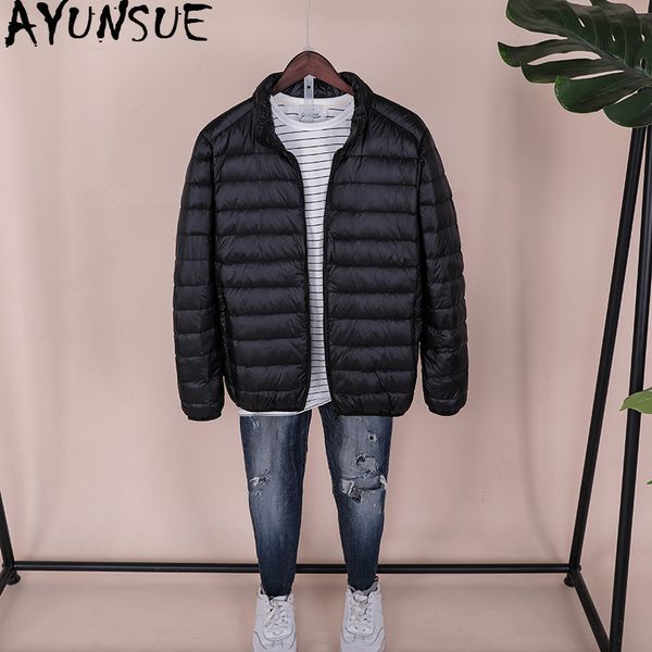 ayunsue 2019 ultra light down jacket men autumn winter duck down coat for men puffer jacket big size doudoune homme kj2492, Black
ayunsue 2019 ultra light down jacket men autumn winter duck down coat for men puffer jacket big size doudoune homme kj2492, Black