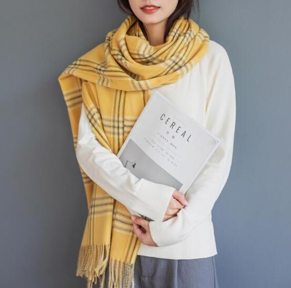 the new autumn and winter british plaid cashmere scarf for women thickened thermal scarf shawl tassel style western scarf, Blue;gray
the new autumn and winter british plaid cashmere scarf for women thickened thermal scarf shawl tassel style western scarf, Blue;gray