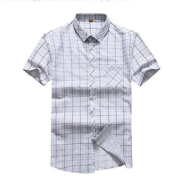 summer business leisure men grid short sleeve shirt plus fat plus loose fat man inch shirt, White;black
summer business leisure men grid short sleeve shirt plus fat plus loose fat man inch shirt, White;black