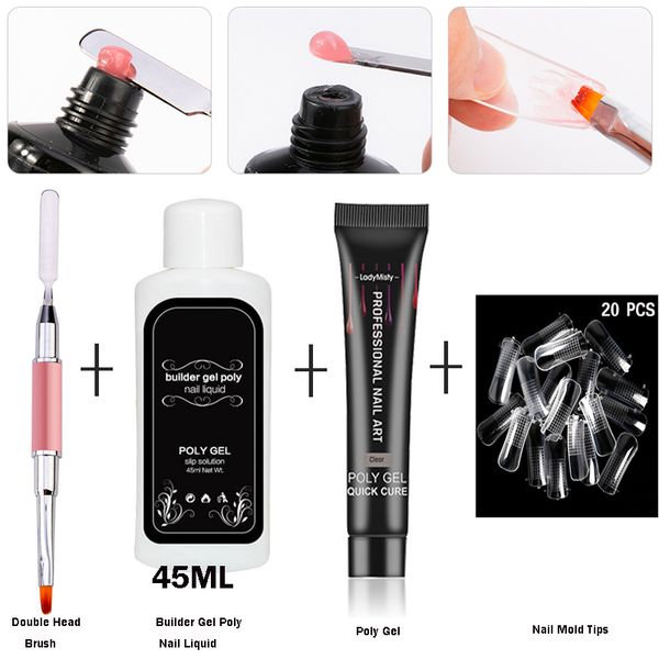 4pcs/set nail extention set with nail form tips 4 colors builder gel set quick building for nails extensions brush
4pcs/set nail extention set with nail form tips 4 colors builder gel set quick building for nails extensions brush