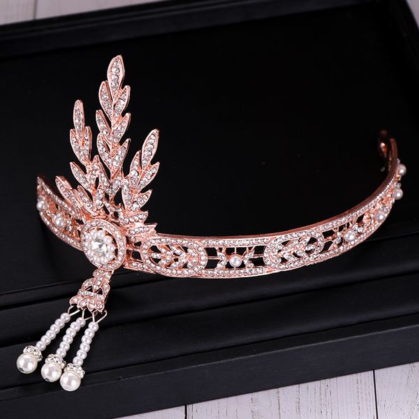luxury rose gold tiaras and crowns for women crystal pearls hair jewelry queen diadems bridal headbands wedding hair accessories, Golden;white
luxury rose gold tiaras and crowns for women crystal pearls hair jewelry queen diadems bridal headbands wedding hair accessories, Golden;white