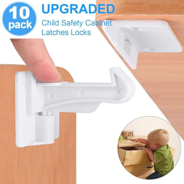invisible spring no drill child proof latches, baby safety locks, for kitchen cabinets & drawers with strong adhesive 10 pack
invisible spring no drill child proof latches, baby safety locks, for kitchen cabinets & drawers with strong adhesive 10 pack