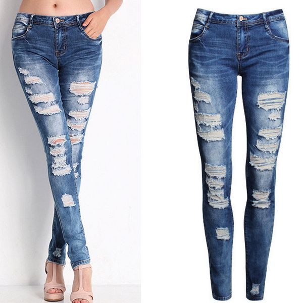 european and american-style boutique stretch cotton with holes boyfriend pencil skinny 2020, Blue
european and american-style boutique stretch cotton with holes boyfriend pencil skinny 2020, Blue