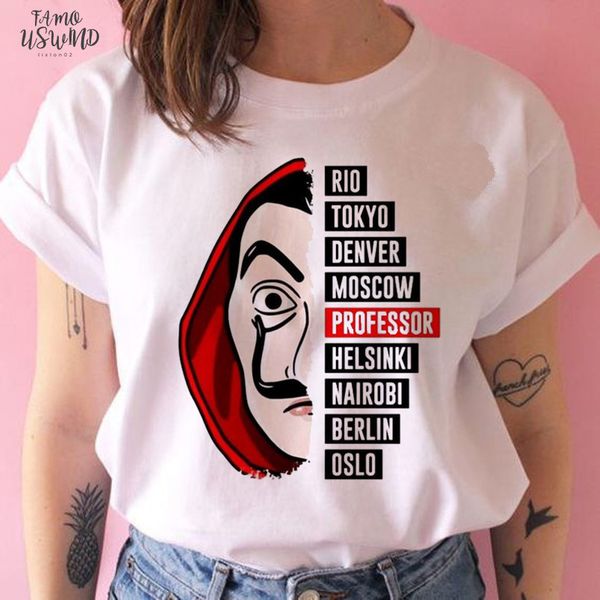 money heist t shirt hip hop women la casa de papel house of tshirt female ulzzang 90s clothes t shirt, White
money heist t shirt hip hop women la casa de papel house of tshirt female ulzzang 90s clothes t shirt, White