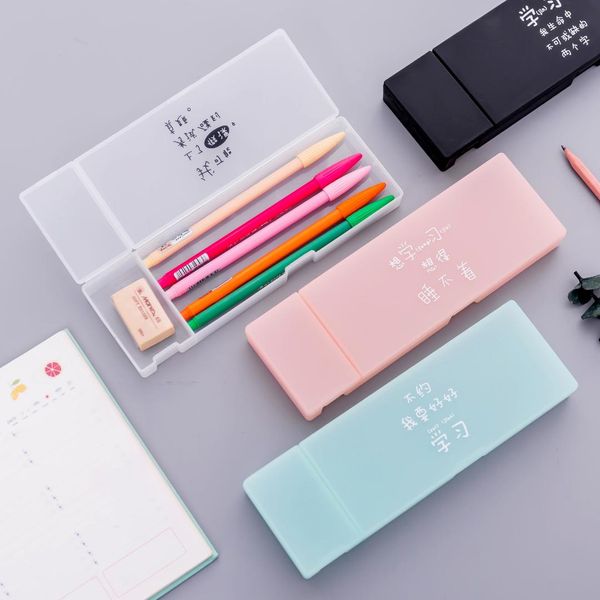 korean stationery character characters transparent frosted simple stationery pencil box solid color pencil box for students
korean stationery character characters transparent frosted simple stationery pencil box solid color pencil box for students