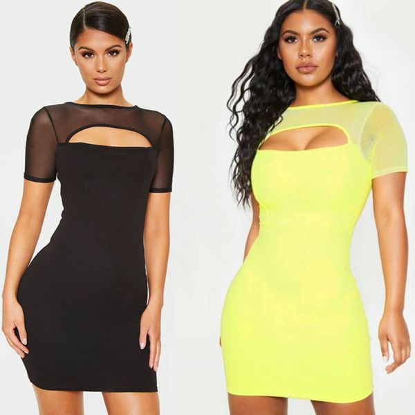 new style women's dresses casual bodycon evening party solid hollow out short sleeve see through mini fashion 2019, Black;gray
new style women's dresses casual bodycon evening party solid hollow out short sleeve see through mini fashion 2019, Black;gray